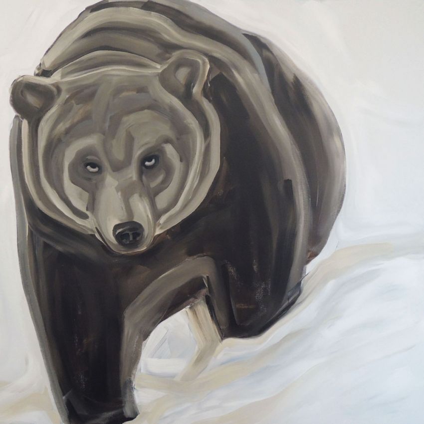 peinture toile GRIZZLY 2