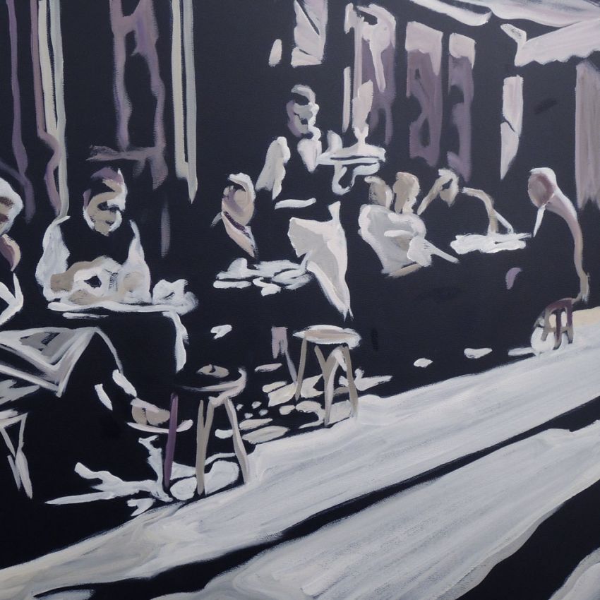 peinture toile CAFE DE FLORE
